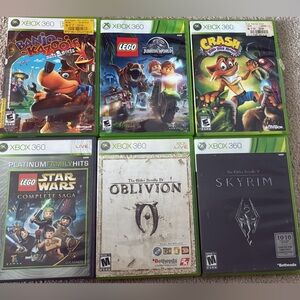 6 Xbox 360 Titles (All Include Instruction Books) Great Condition